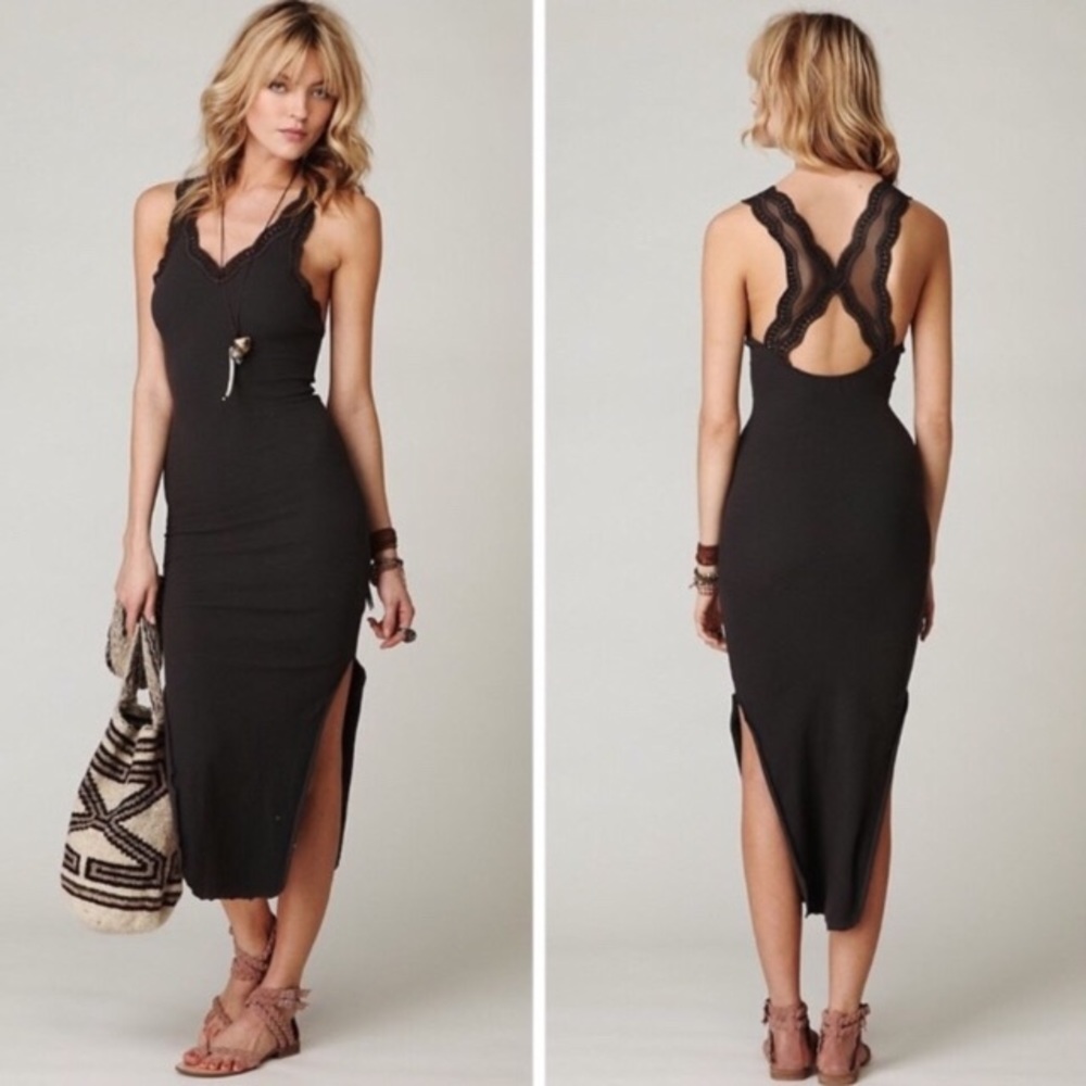 🌀 free people gray ribbed lace [intimately]